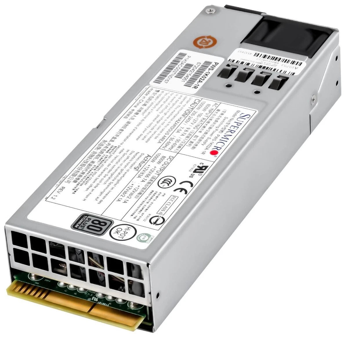 POWER SUPPLIES SUPERMICRO PWS-1K02A-1R 800WATT 1000WATT 1U 80 PLUS TITANIUM HOT SWAP|404253555084