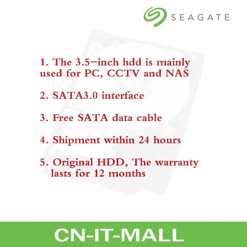 Seagate IronWolf Pro 10TB/12TB/14TB/16TB 7200RPM 256MB 6Gb/s 3.5" SATA3 HDD|396414878882