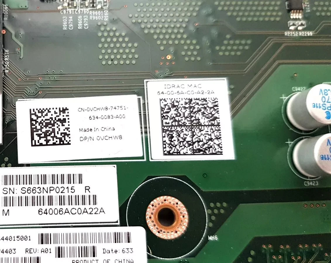 For Dell PowerEdge C4130 Dual LGA2011-3 Server System Motherboard VCHW8 0VCHW8|135113512267