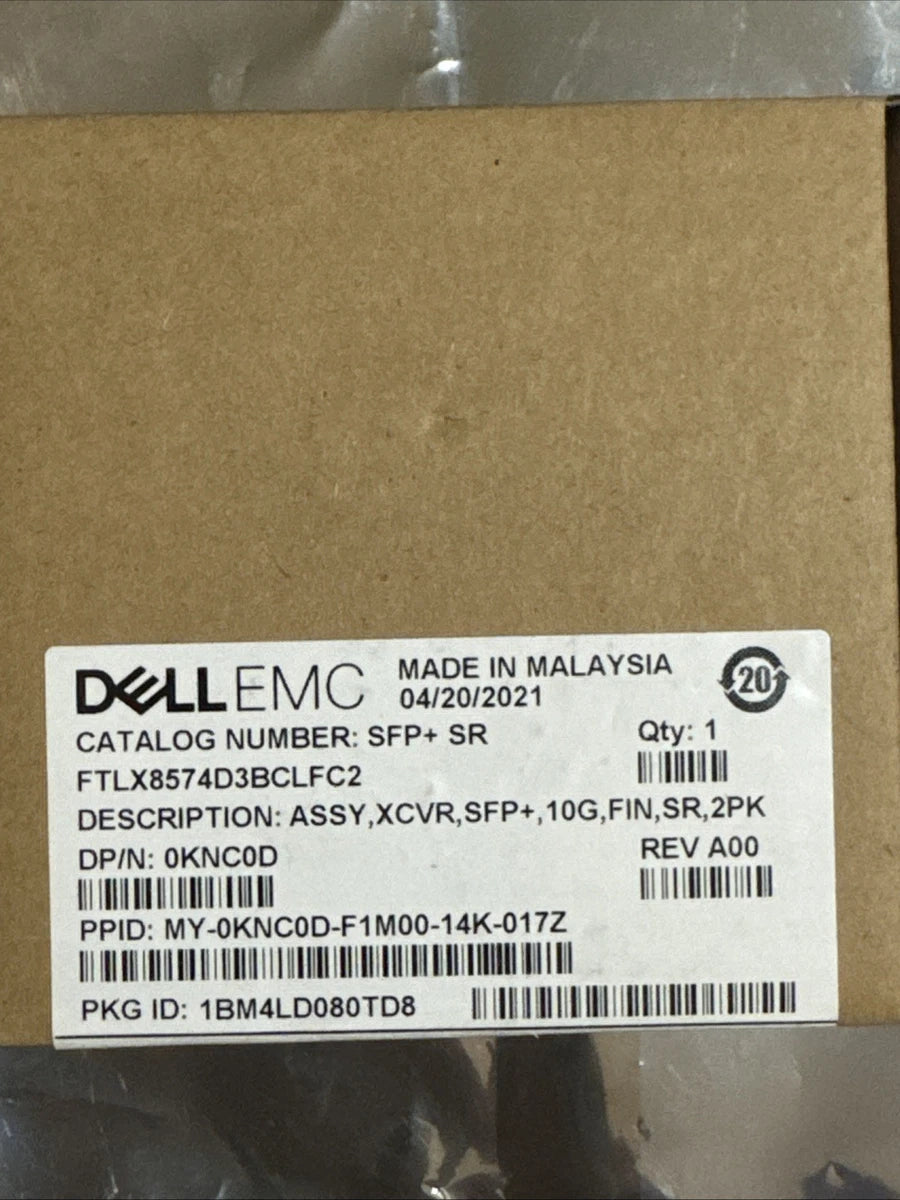 Dell Networking Transceiver SFP+ 10GbE SR 850nm 300m Reach|177789369749
