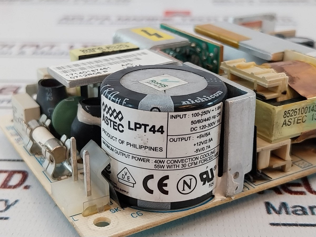 Astec LPT44 Power Supply 100-250v~ 1.6a 50/60/440 Hz Or Dc 120-300v 1a