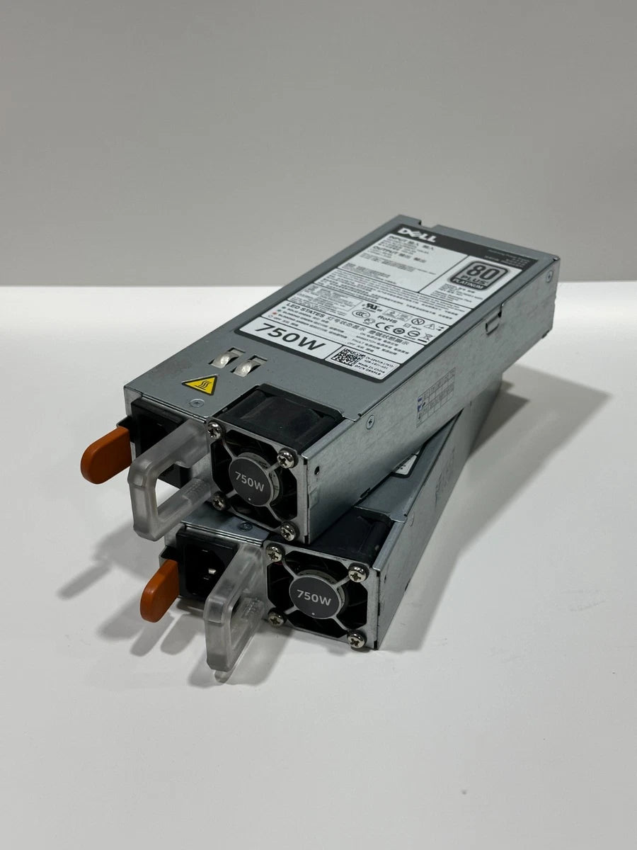Lot of 2 - Dell 750W 80 Plus Platinum Power Supply PSU 5NF18 PowerEdge 05NF18|306588418496