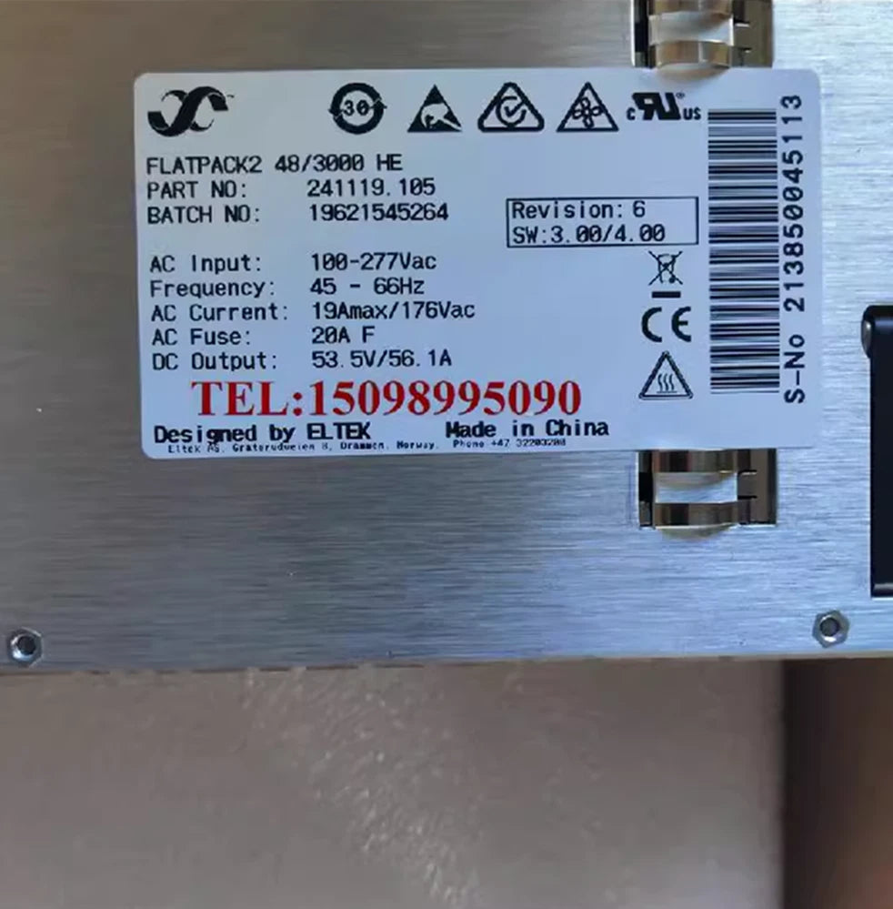 NEW   FLATPACK2 48/3000 HE 241119.105 48V/3000W power rectifier module|126558583993
