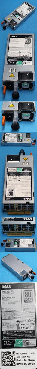 New! Dell R730 R730xd R630 750W Power Supply G6W6K 0G6W6K US-SameDayShip|166890641704
