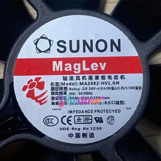 1 pc. New SUNON MA2082-HVL.GN Cooling Fan 8025 220-240V 4.5/4.6W 0.05/0.18W 2Pin|376292492030