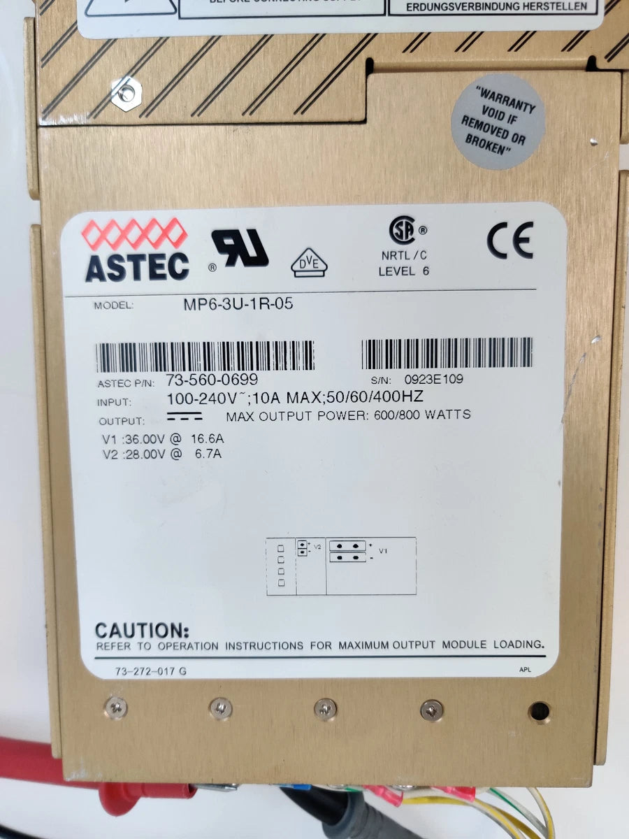 Astec 800W Power Supply MP6-3U-1R-05 73-560-0699 Thermo TSQ Quantum MS Working