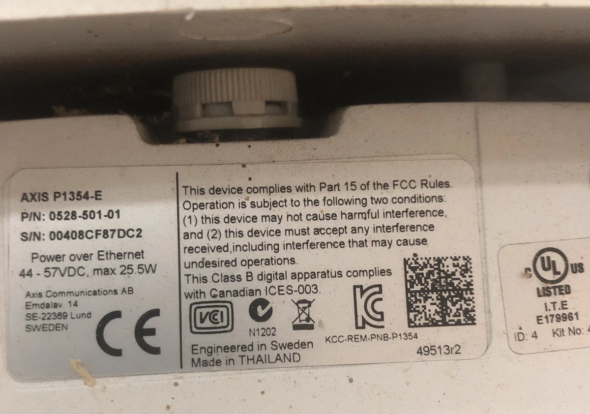 Axis P1354-E HD Outdoor IP Security Camera 0528-501-01 - Used Working|364872985234