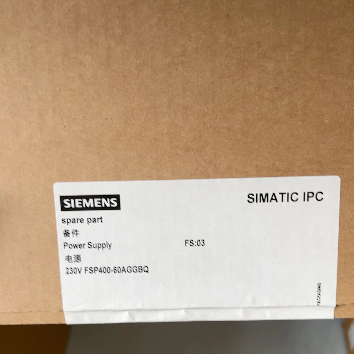 New Siemens A5E43516128 100/240V AC FSP400-60AGGBQ Power Supply