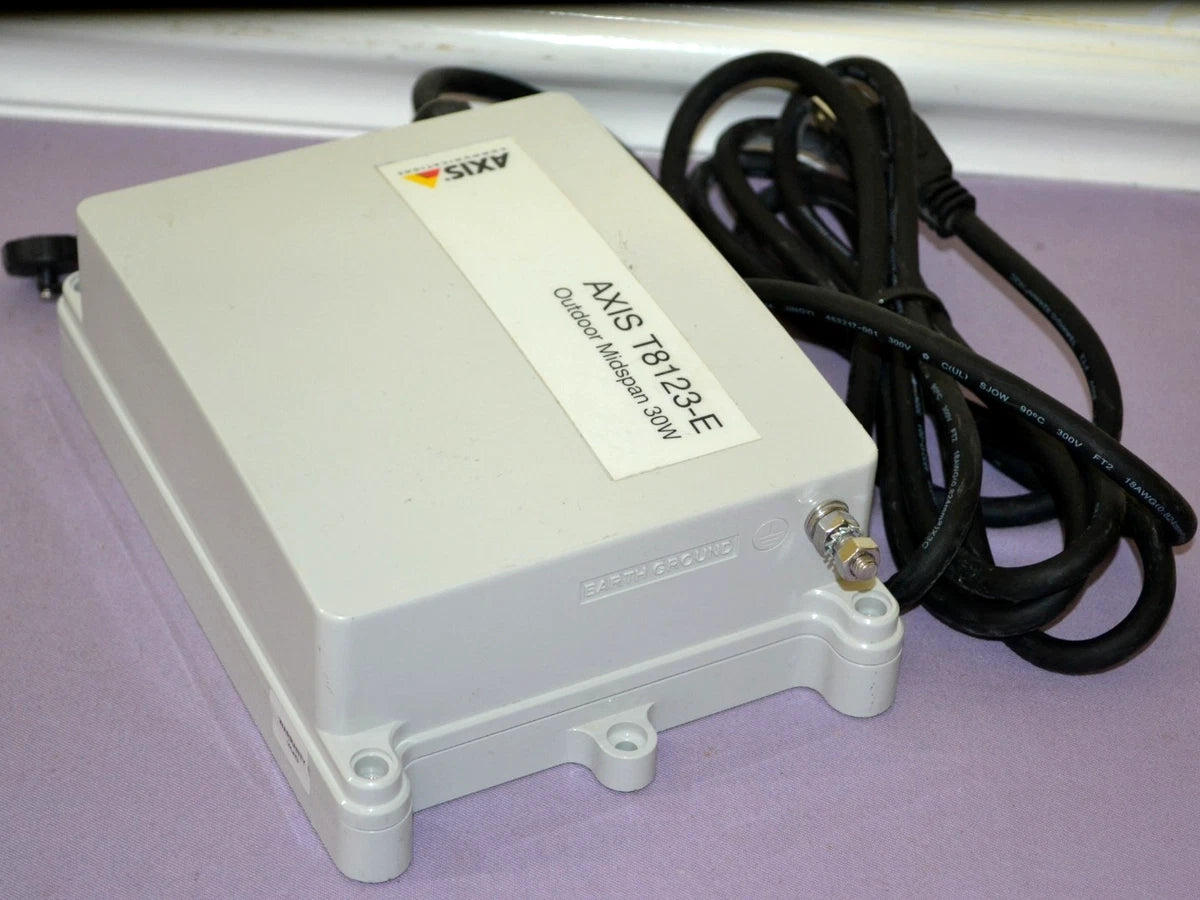 Axis T8123-E Outdoor Midspan 30W PoE With Injector, 1-Port,  IP66 Weatherproof|286683407848