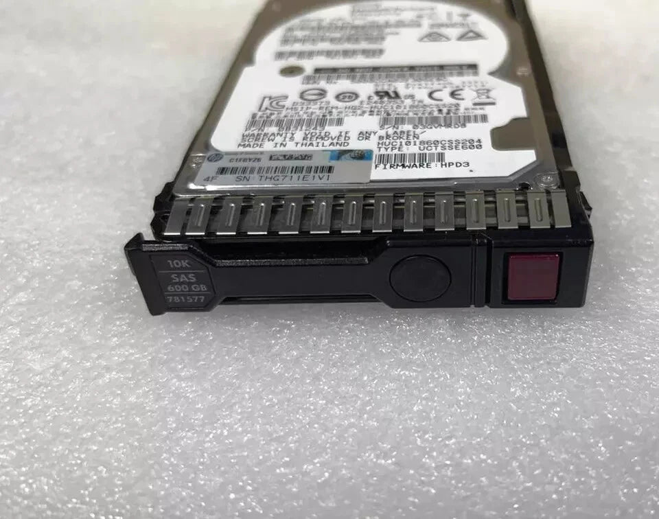 781577-001 HPE 600GB 12G SAS 10K 2.5" SFF SC HD RENEW OPEN|365818178662