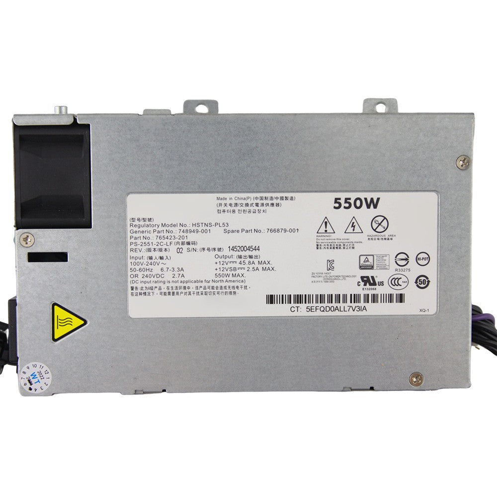 Power Supply 550W HSTNS-PL53 748949-001 766879-001 765423-201 PS-2551-2C-LF