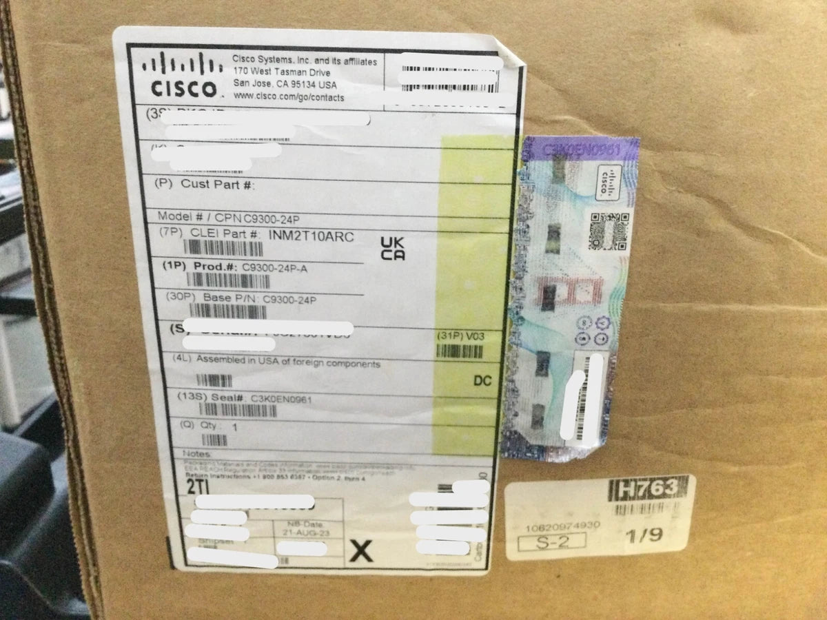 Cisco 9300 24 Poe+ Ethernet Ports Advantage Managed Switch C9300-24P-A New|286605183710