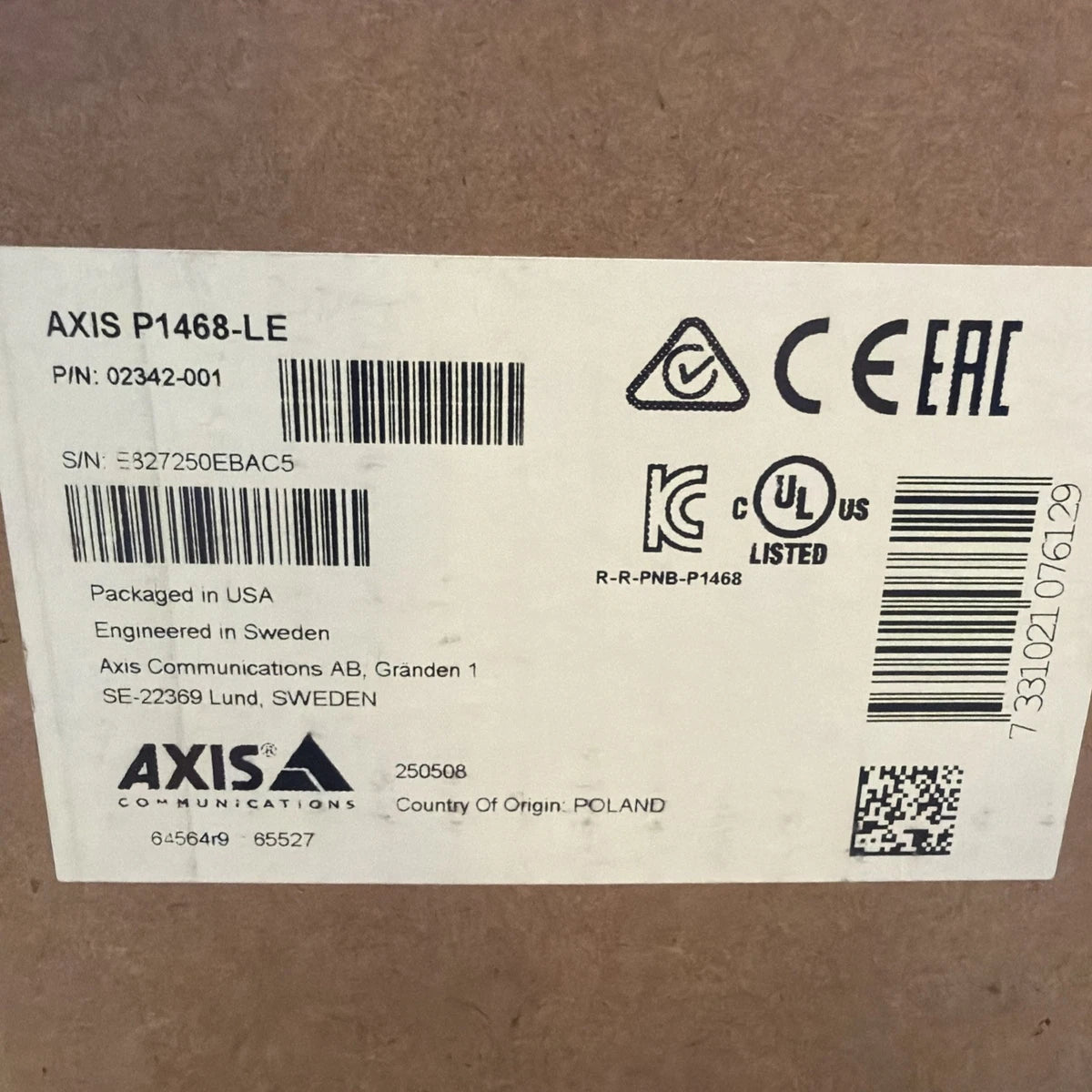 AXIS P1468-LE NETWORK BULLET 4k CAMERA|277506264441