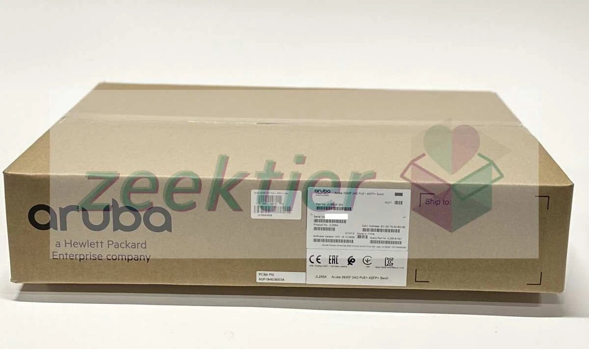 HPE Aruba JL255A 24G PoE+ 4SFP+ Managed L3 Gigabit Ethernet Network Switch|375091861417