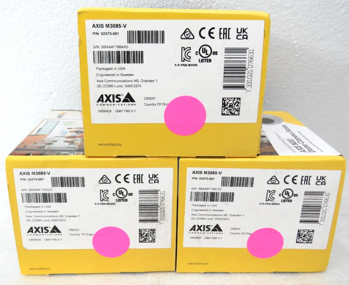 * Axis M3085-V 2MP Dome Camera With WDR 02373-001 (FACTORY SEALED [CTOKT]