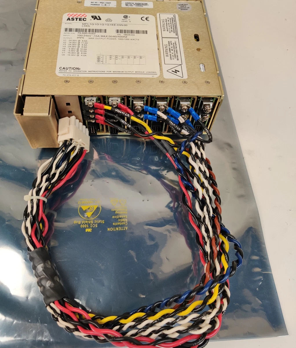 Astec MVP MP1 Power Supply 1000-1200W, 24V 18V 15V 5V 100/240V In Up to 400Hz|136684533636