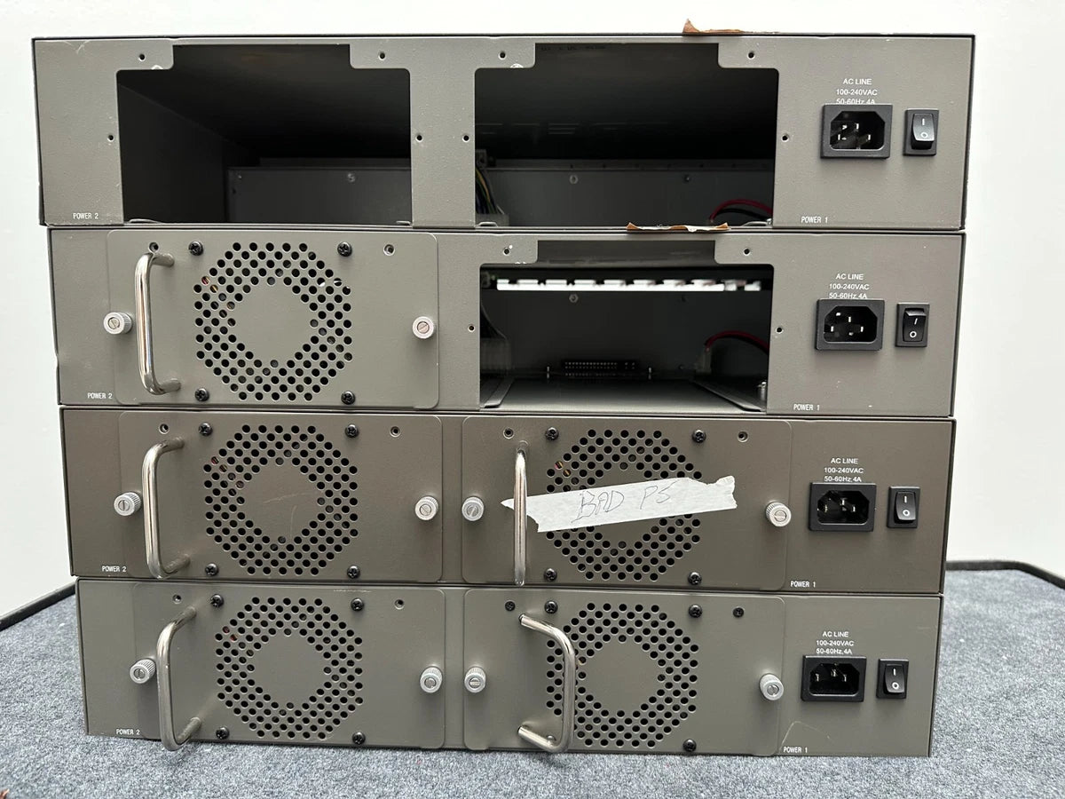 TRENDnet : LOT : 4 TFC-1600 frames : 15 x 10/100 FIBER modules : Gigabit Switch