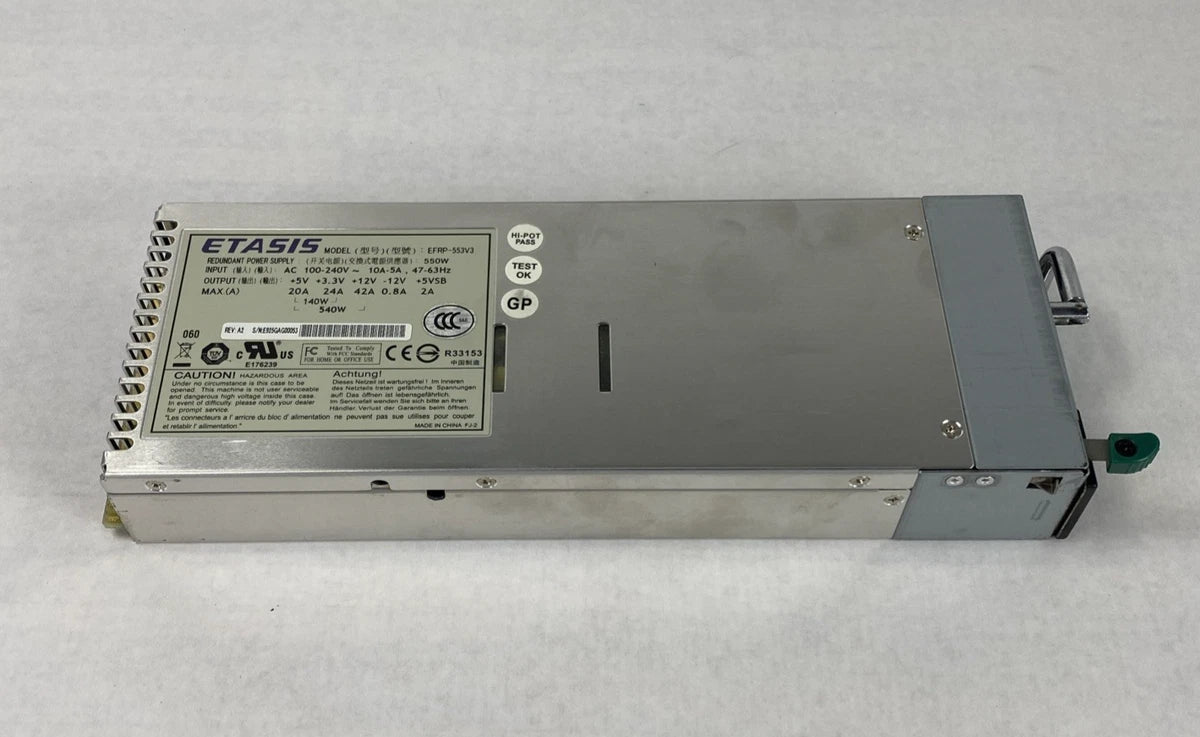 ETASIS Model EFRP-553V3 550W Redundant Power Supply|177352157195