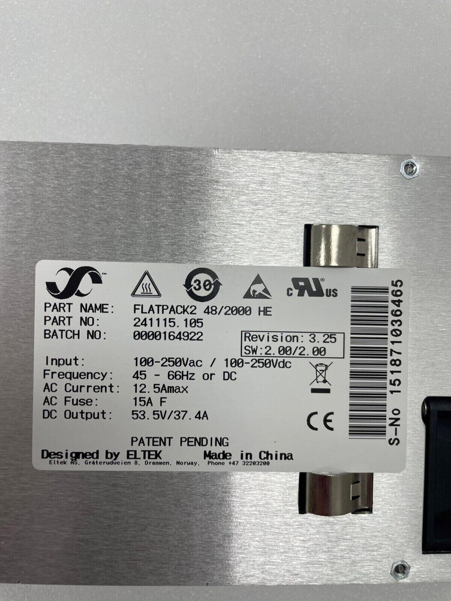 new  FLATPACK2 HE 48V/2000W POWER SUPPLIES RECTIFIER MODULE 241115.105|235715786900