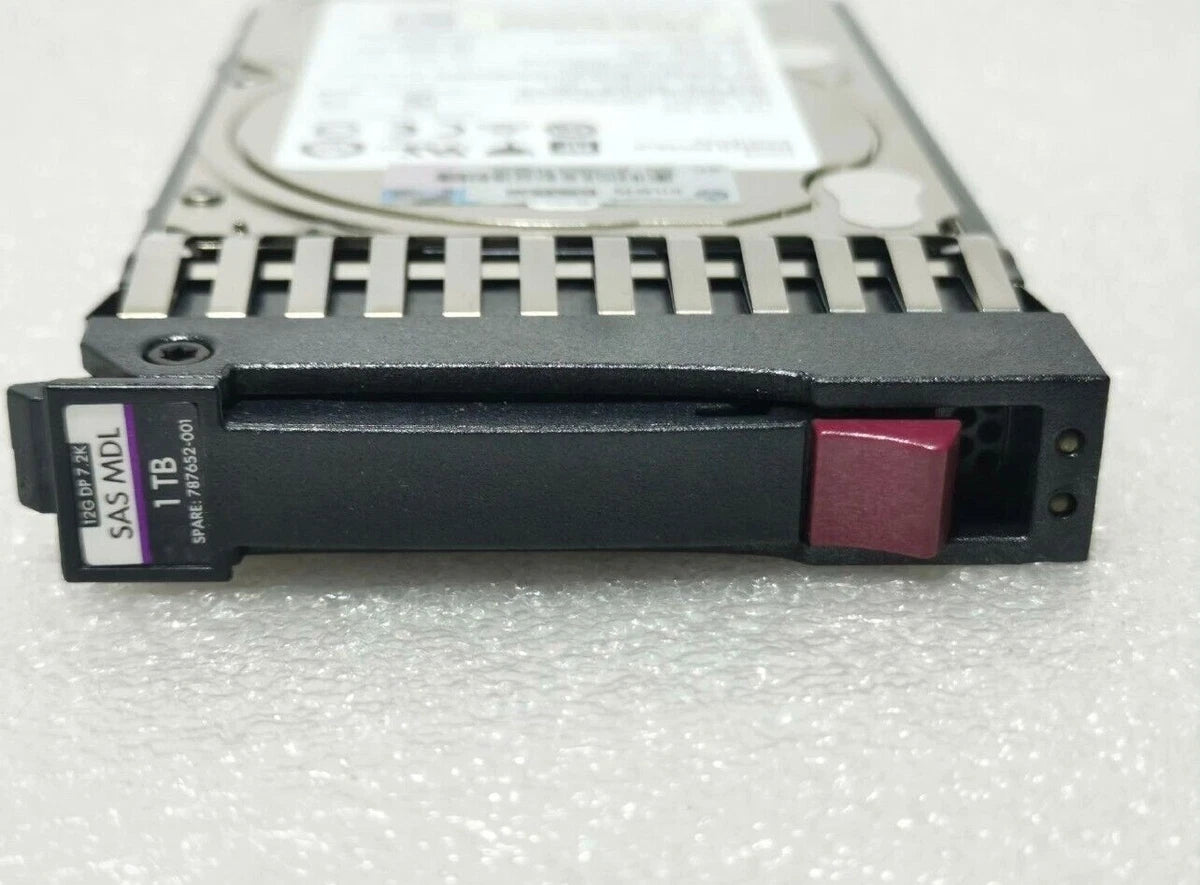 HPE MSA 787652-001 1TB 12Gb/s SAS 7.2K 2.5" 512E MIDLINE HARD DRIVE J9F50A HDD|357916730339