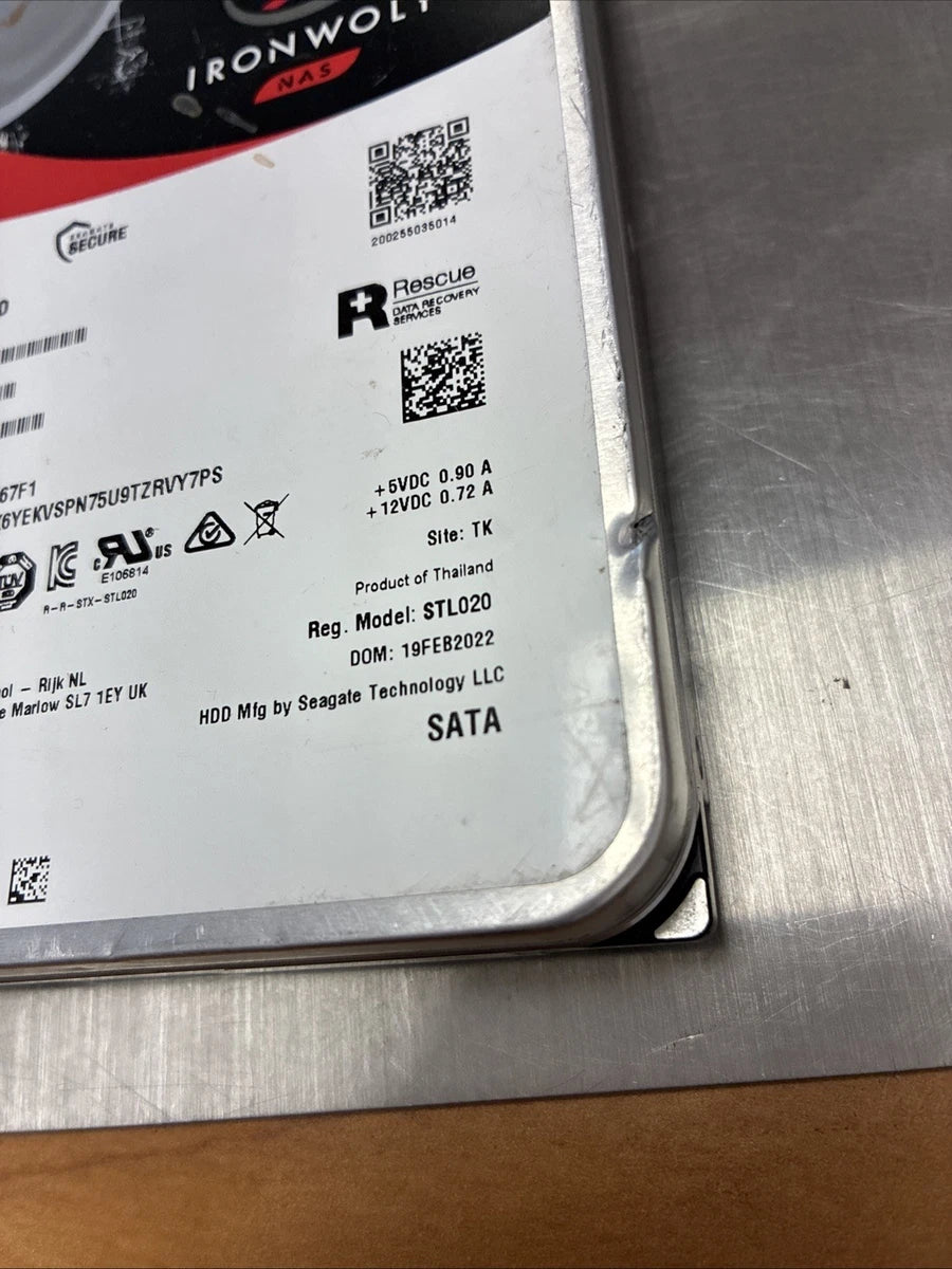 For Parts Seagate IronWolf Pro 18TB SATA 6Gb/s 3.5" NAS Hard Drive- ST18000NE000|365926782081