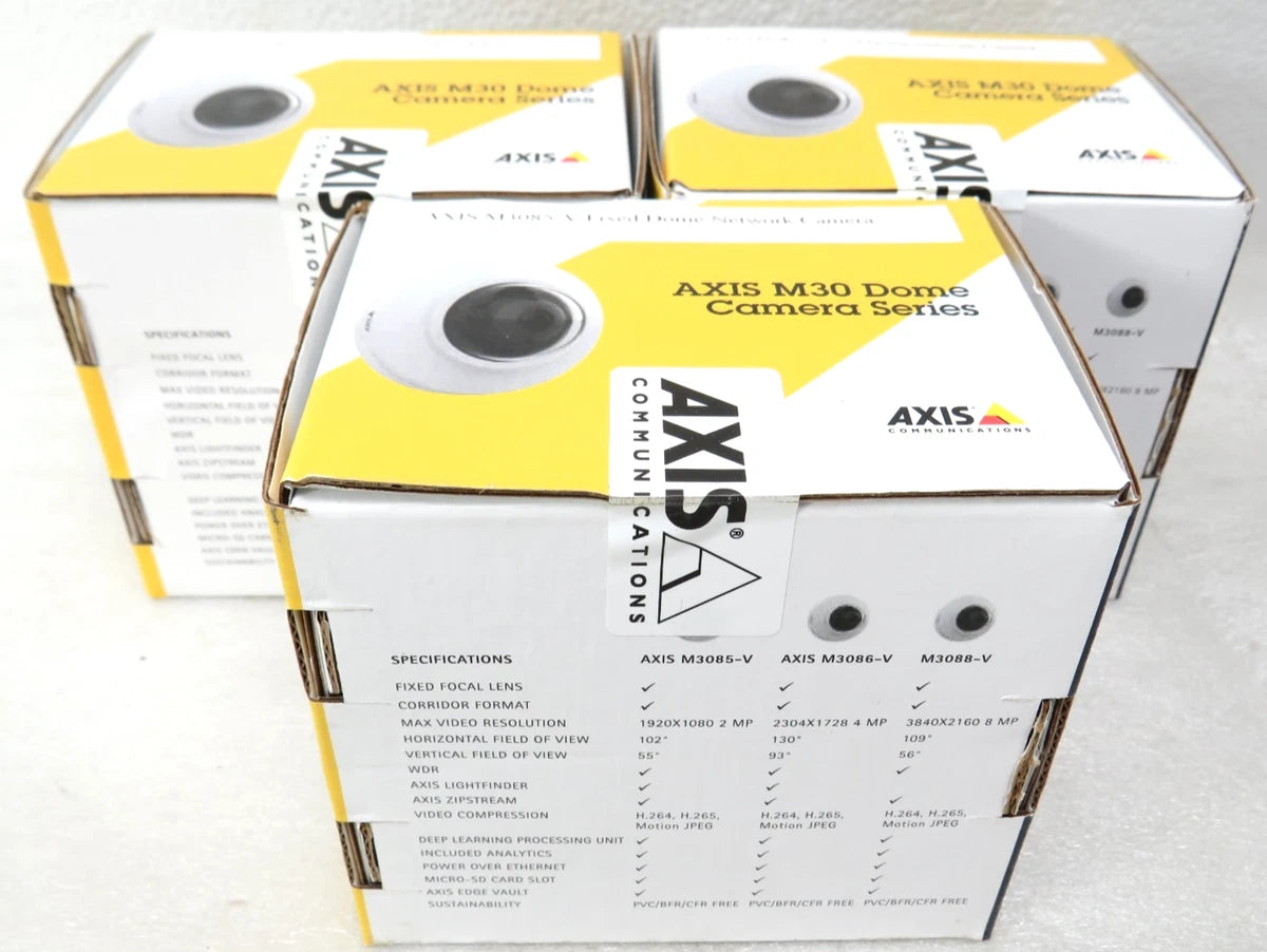 * Axis M3085-V 2MP Dome Camera With WDR 02373-001 (FACTORY SEALED [CTOKT]
