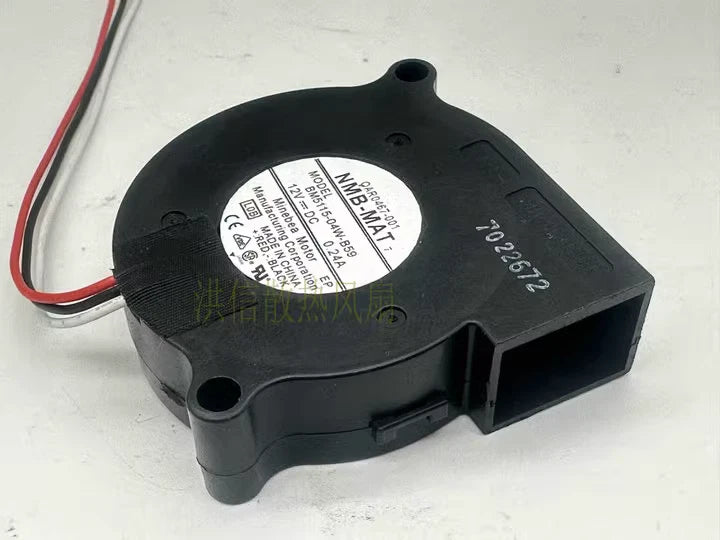 1 PCS  NMB Fan BM5115-04W-B59 DC12V 0.24A 5015 5CM 3 wire turbofan cooling fan|256218487053