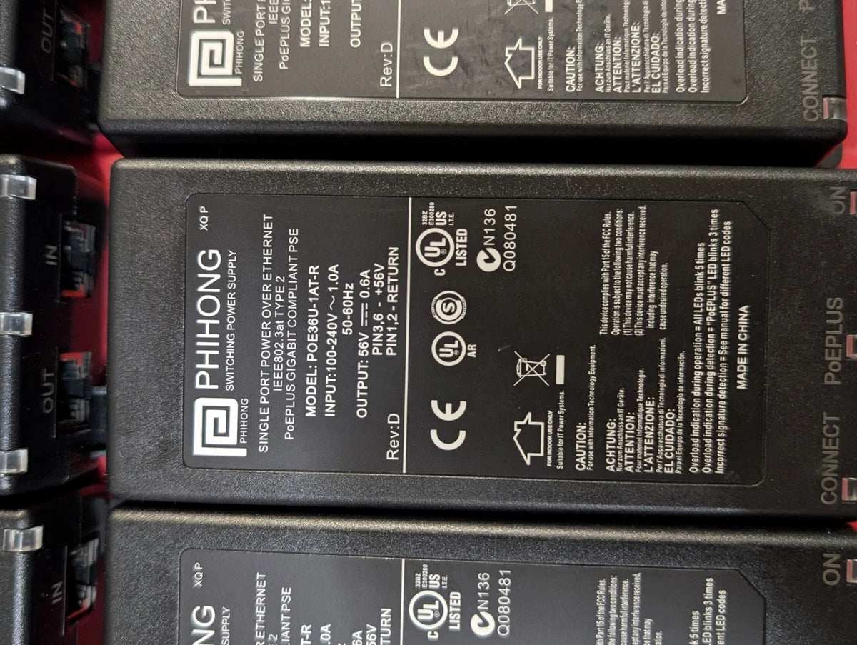 Power over Ethernet PoE Injectors (Lot of 10