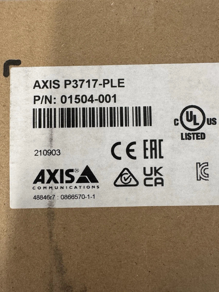 Axis P3717-PLE Indoor/Outdoor Network Security Camera NEW SEALED