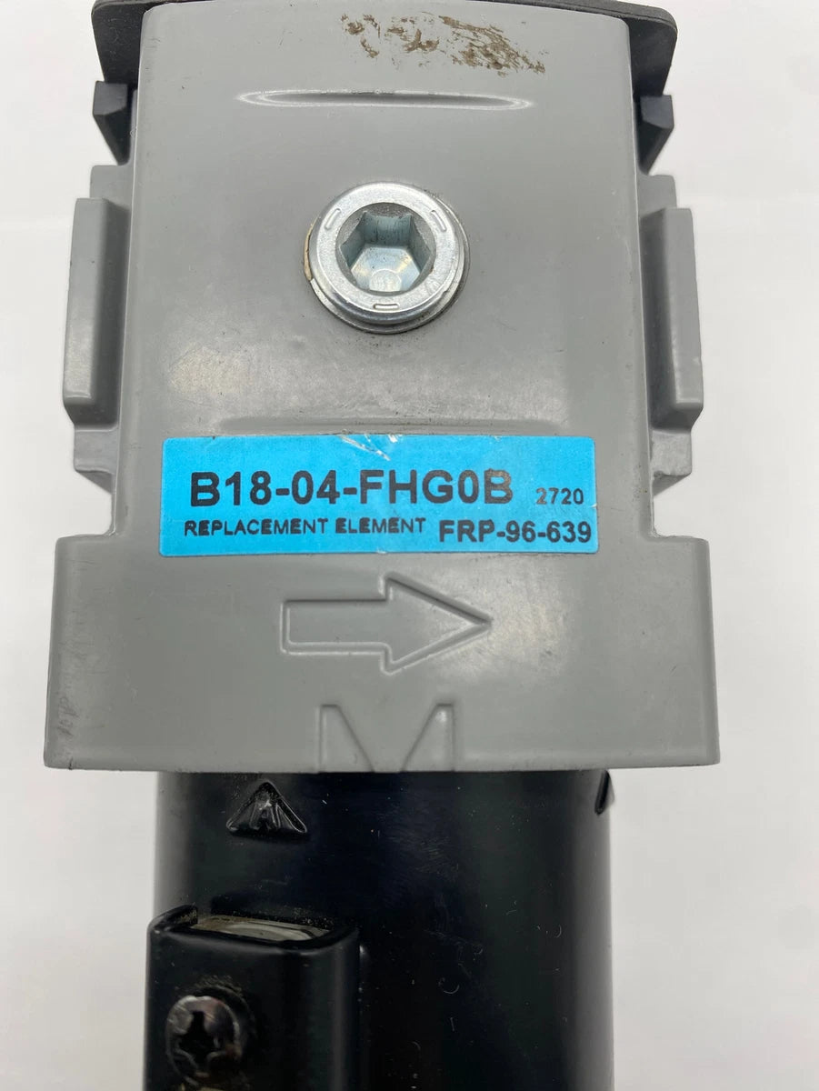 Wilkerson B18-04-FHG0B Filter Regulator W/Pressure Gauge 0-125Psi