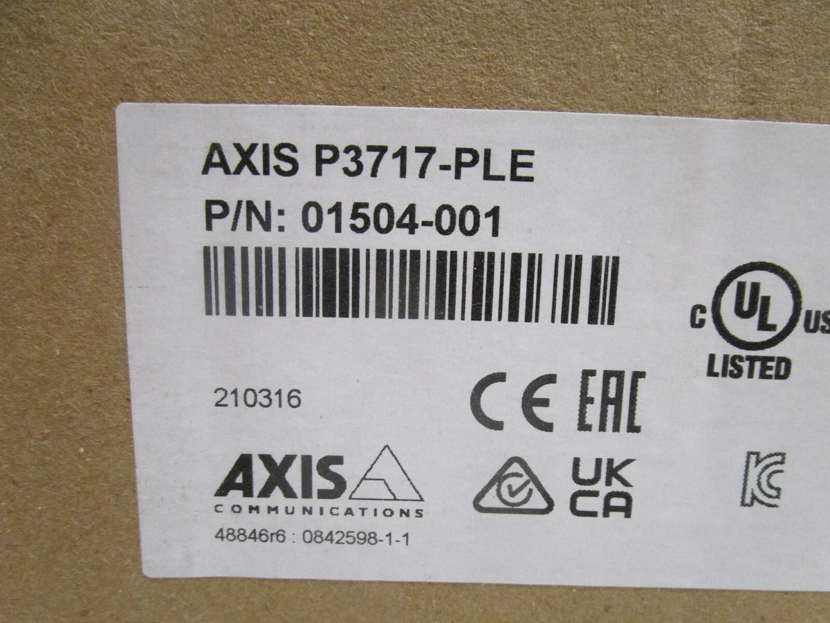 AXIS P3717-PLE NETWORK CAMERA 01504-001 NEW SEALED SEE PHOTOS SHIPS FREE!