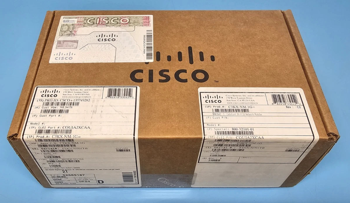 Lot of 12, Brand New Sealed Cisco C3KX-NM-1G Catalyst Network Module.