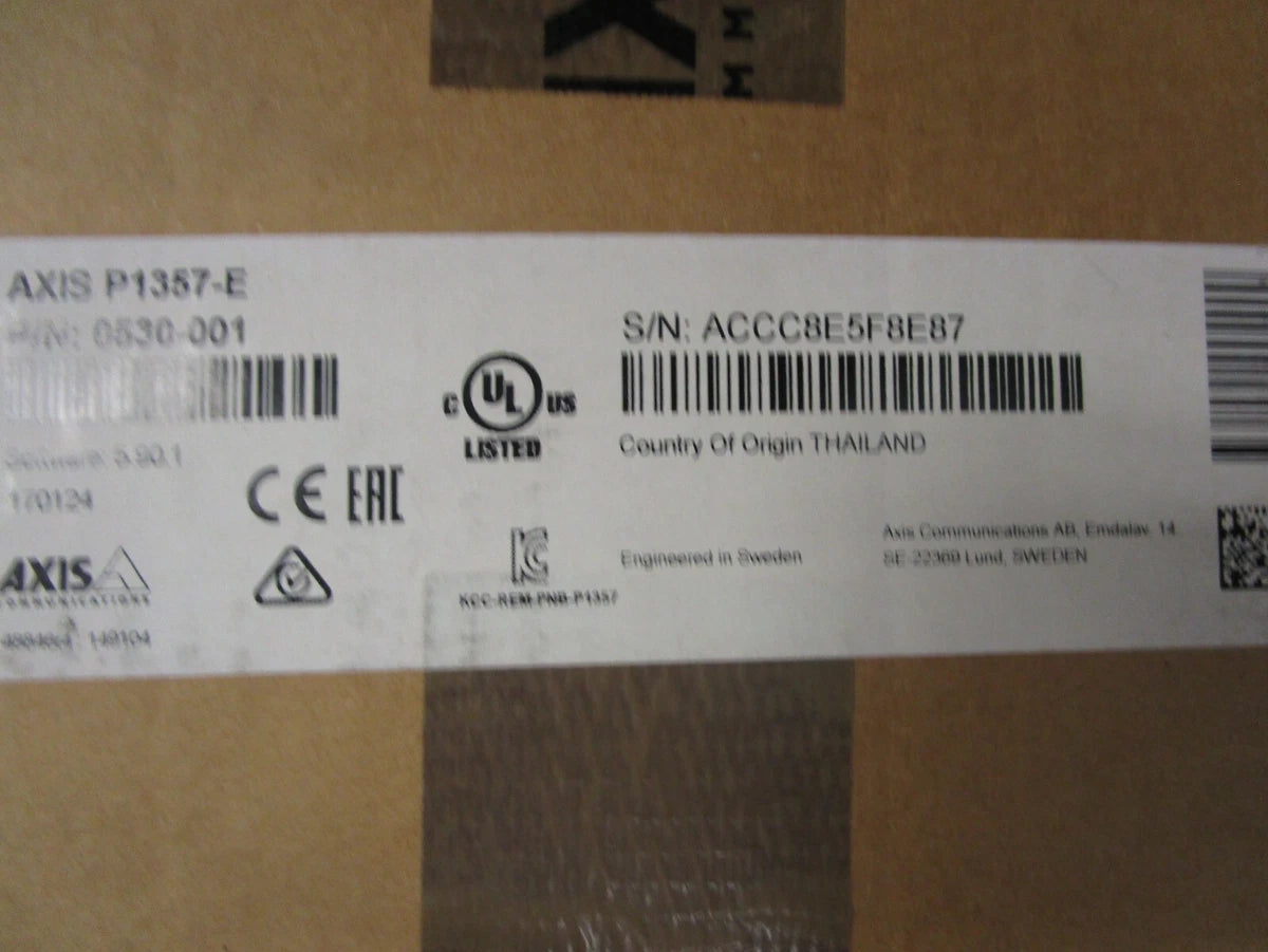 Axis P1357-E Network Security Camera -  New in Box|335894619048