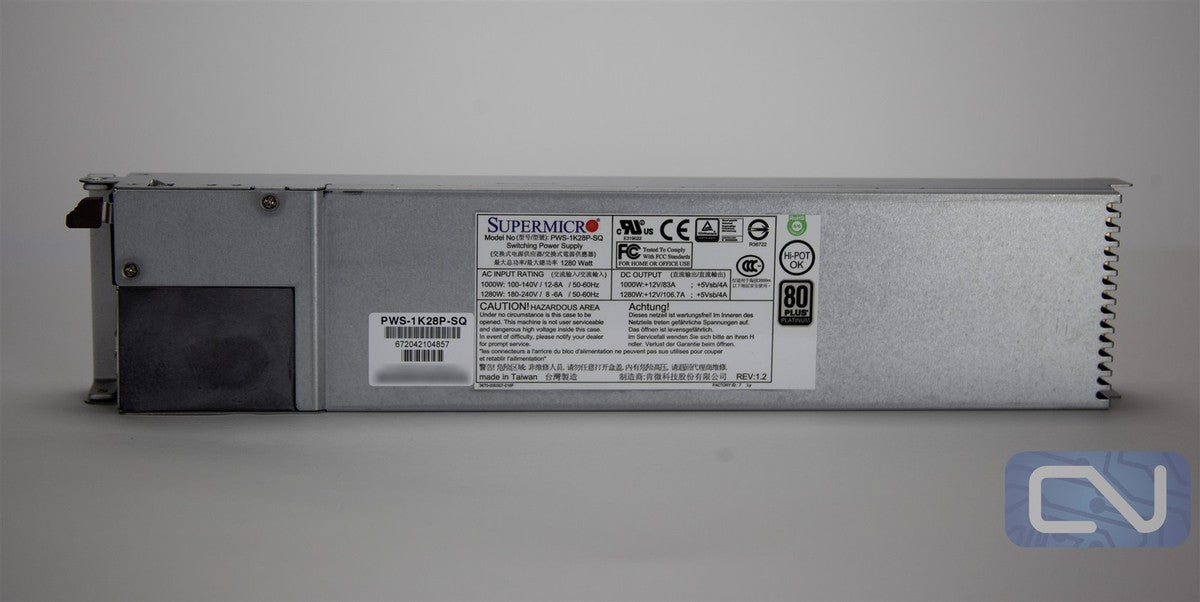 Supermicro PWS-1K28P-SQ 1280W 1U 80 Plus Platinum Redundant Power Supply|296872356947