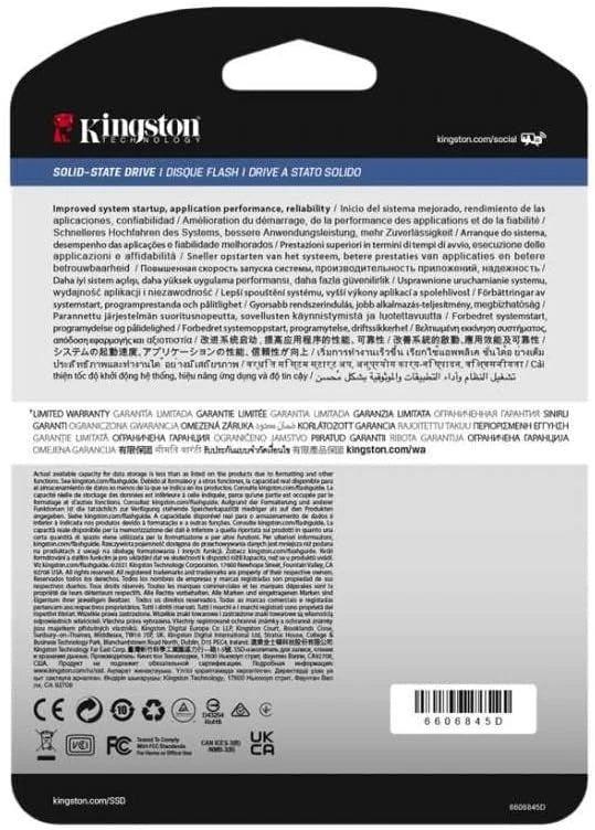 Kingston DC600M SSD 2.5” Enterprise SATA SSD - SEDC600M/1920G 1920GB