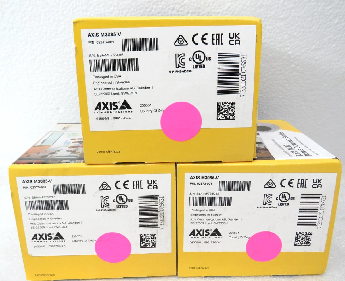 * Axis M3085-V 2MP Dome Camera With WDR 02373-001 (FACTORY SEALED [CTOKT]