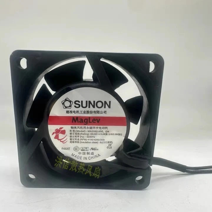 SUNON 6025 MA2062-HVL GN AC220V 6CM 2-Wire Cooling Fan|389213100174