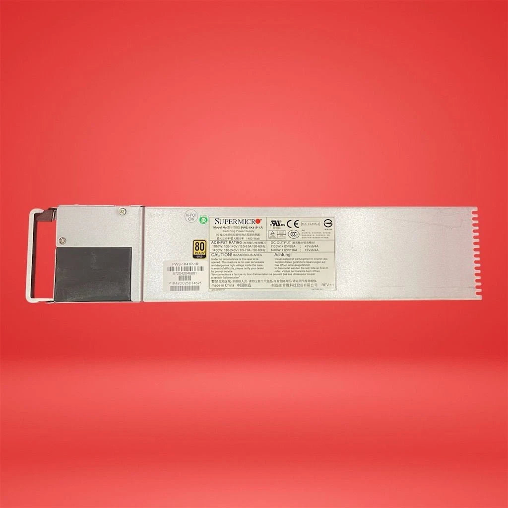 Supermicro PWS-1K41P-1R 1400W Server Power Supply|297871475724
