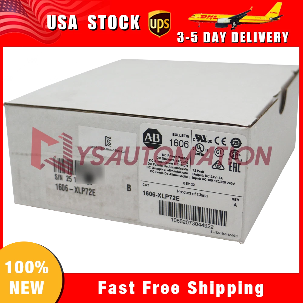 New Allen-Bradley 1606-XLP72E Power Supply Factory Sealed 1606XLP72E|357888341039