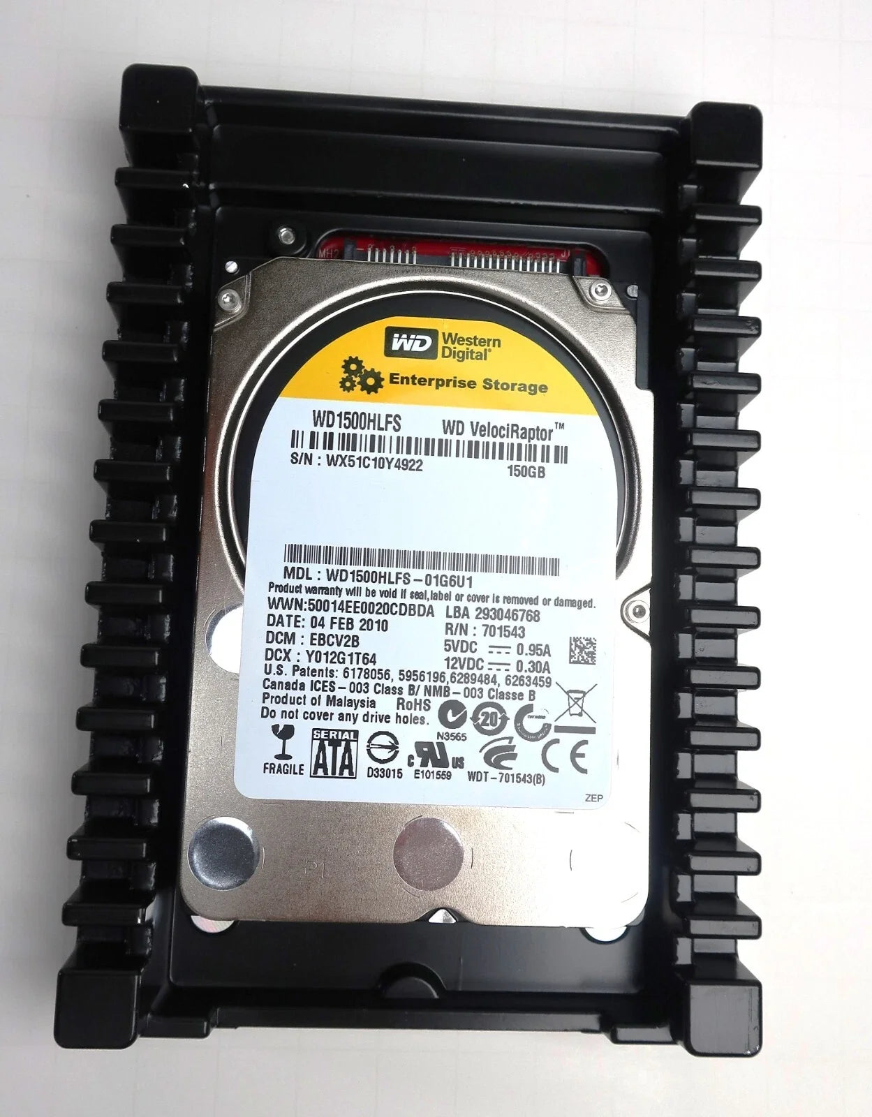 Western Digital 300GB VelociRaptor Workstation 3.5" 10000 RPM, SATA III, 32 MB Cache Har Drive - WD3000HLHX