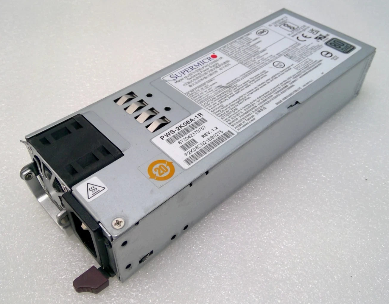 Supermicro 2000W 80+ 1U Titanium Redundant Power Supply PWS-2K08A-1R|326831793545