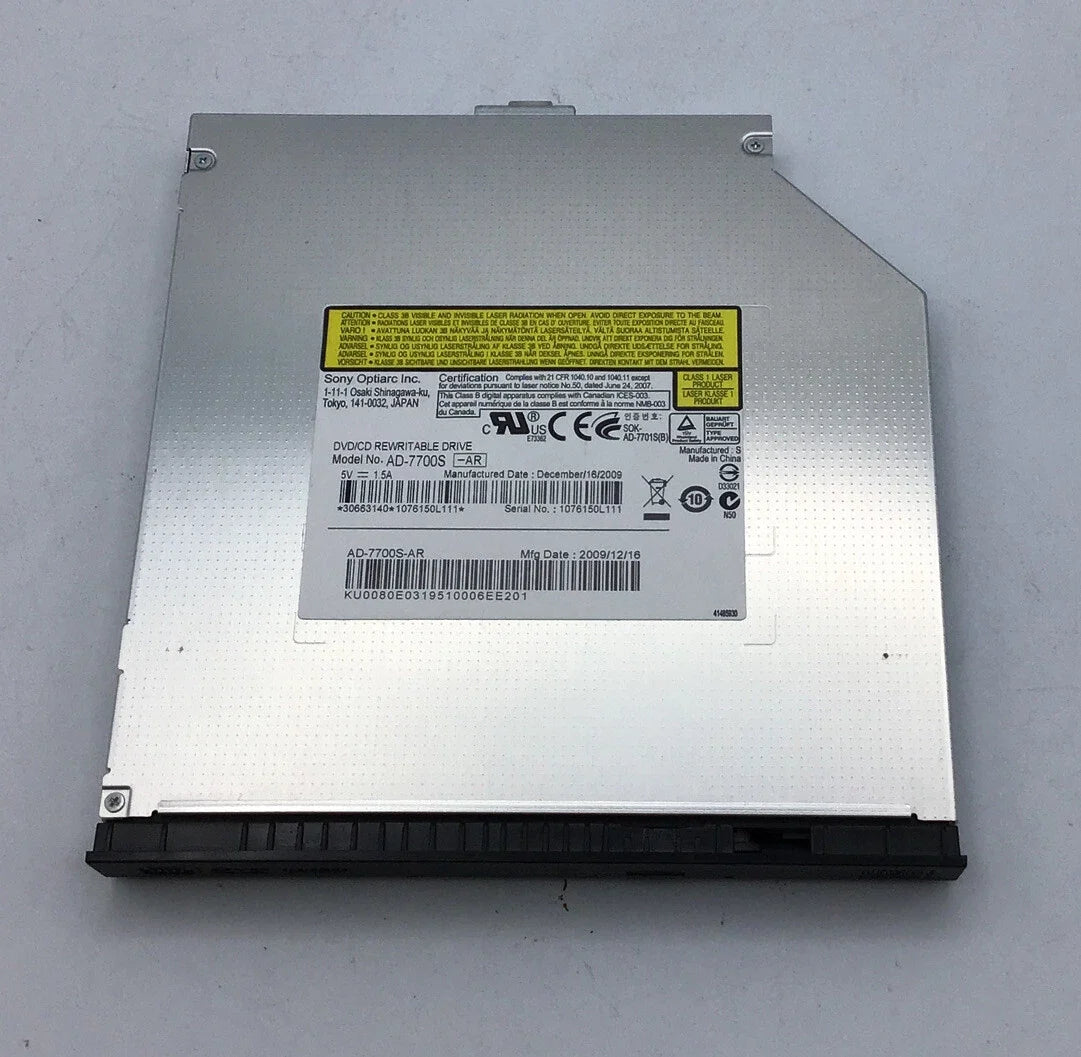Sony 8X SATA DVD+/-RW  AD-7700S Slim Drive for Laptop