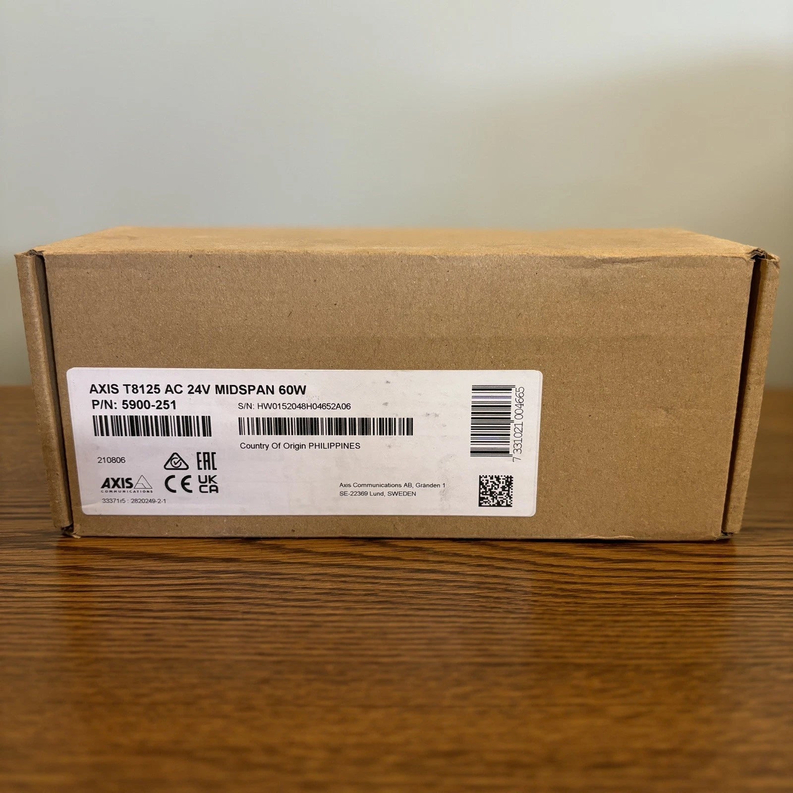 NEW Axis T8125 AC 24V Midspan 60W P/N: 5900-251|116692948260