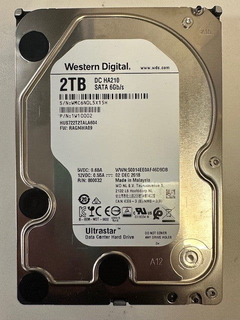 Western Digital  1W10002 - WD Ultrastar DC HA210 2TB WD Enterprise  USED|306582518836