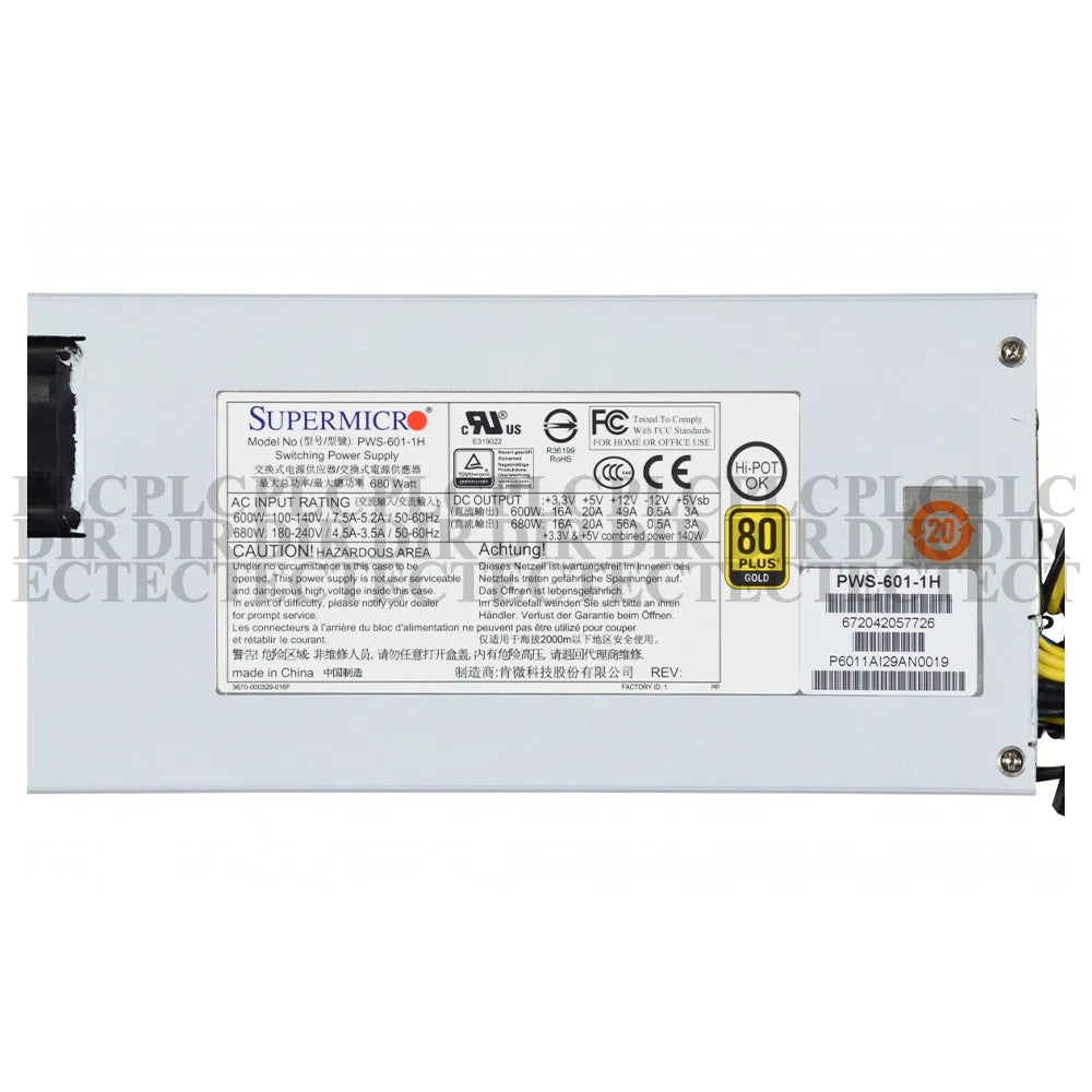 USED Supermicro PWS-601-1H Power Supply 600W|203119616059