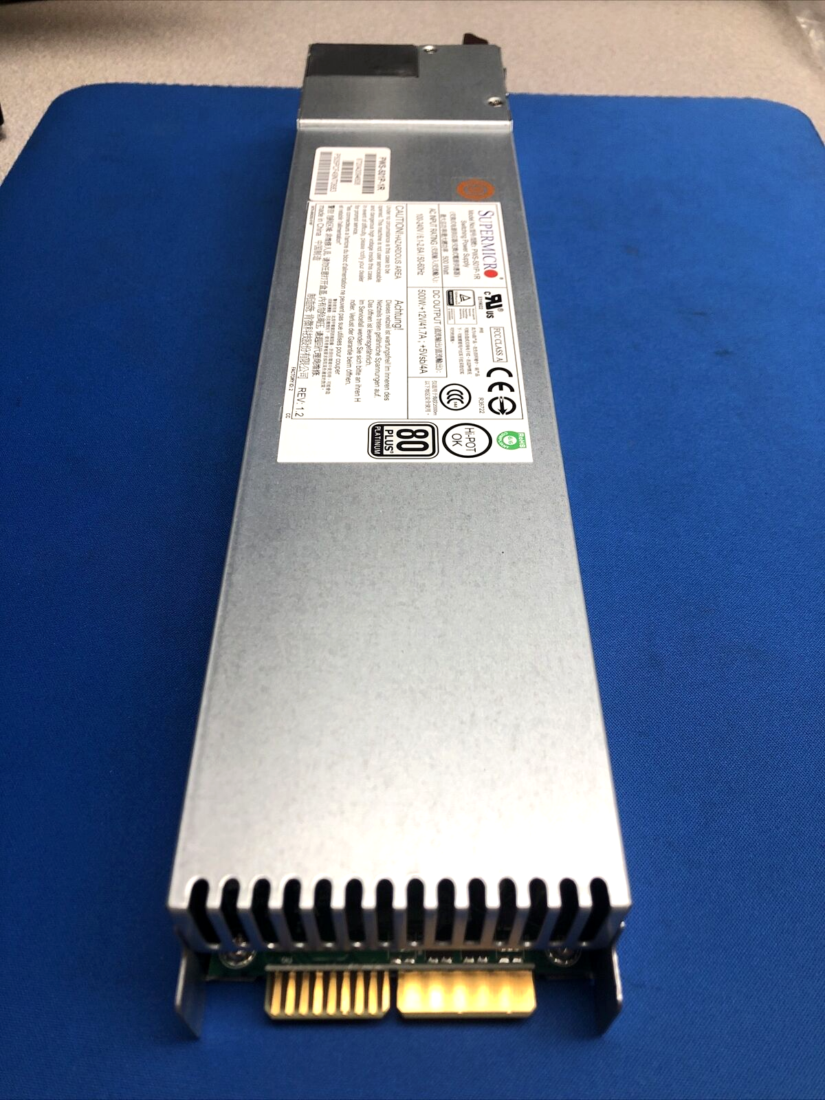 SUPERMICRO PWS-501P-1R 500 Watt Redundant Power Supply/100-240V