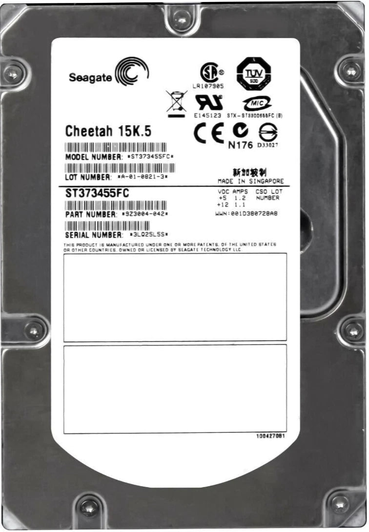 Hard Drive Seagate Cheetah 15K.5 ST373455FC 73GB 15000RPM 8MB FC 3.5'' Inch|406474580534