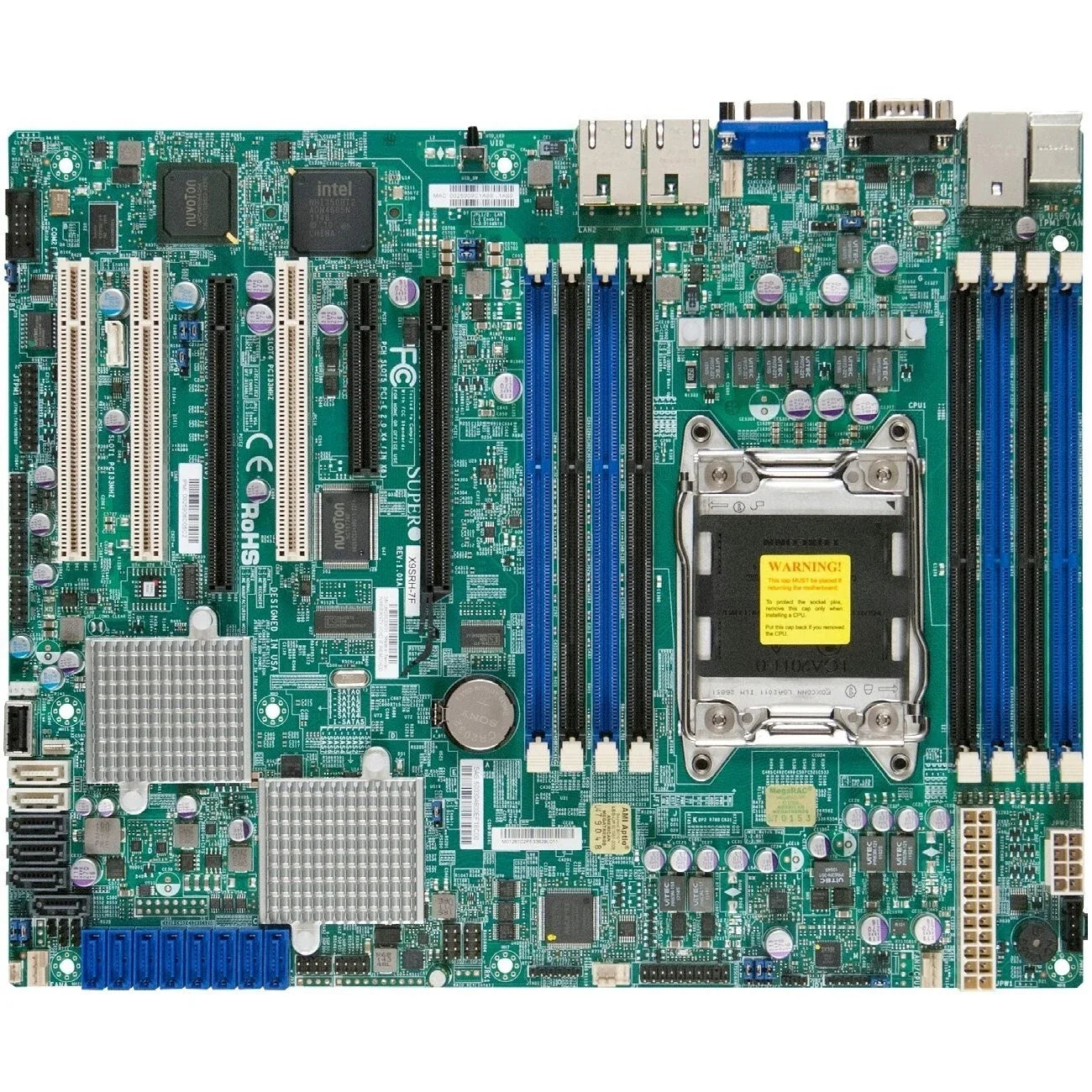 Supermicro X9SRH-7F Intel C602J Socket LGA 2011 DDR3 SATA3 &amp; SAS2 V &amp; 2GbE ATX Server Motherboard