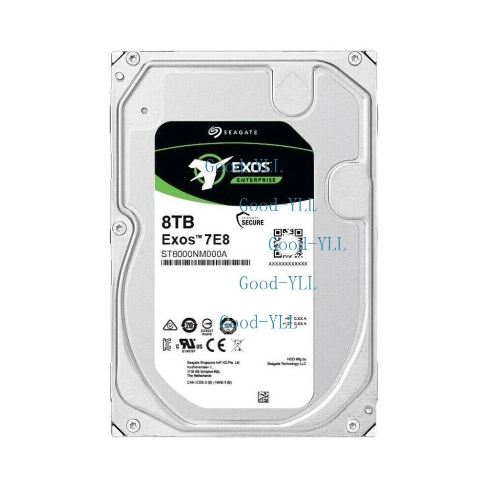 Seagate ST8000NM000A Exos 7E8 8TB Sata 256MB 3.5" Internal HDD Hard Disk Drive