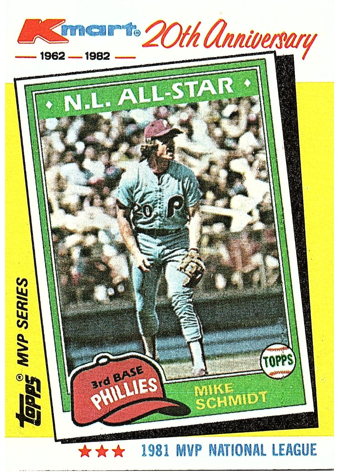 1982 Topps Kmart MVP Series - Mike Schmidt #41|136858636144